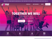 Tablet Screenshot of breastcancermarathon.com